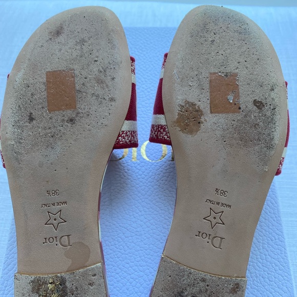 DIOR Dway Slides in Poppy Red - Picture 5 of 5